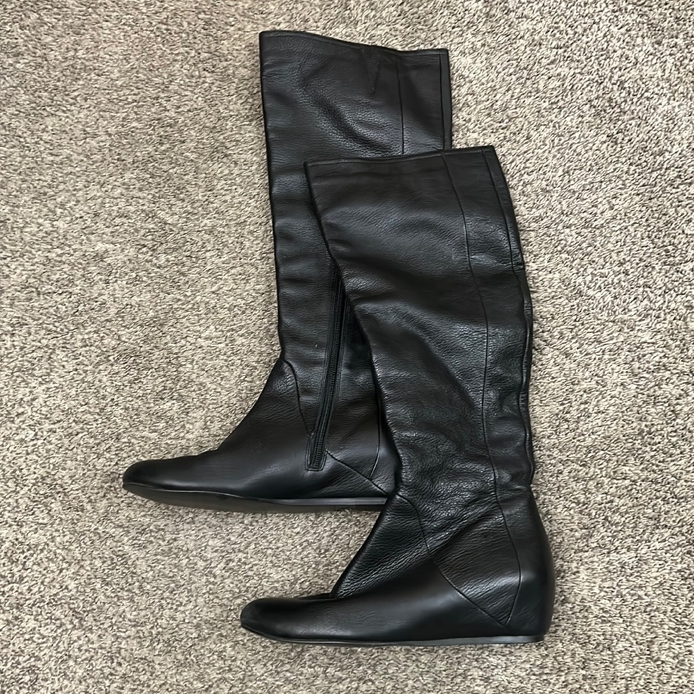 14th & Union Wedge Leather Tall Boots